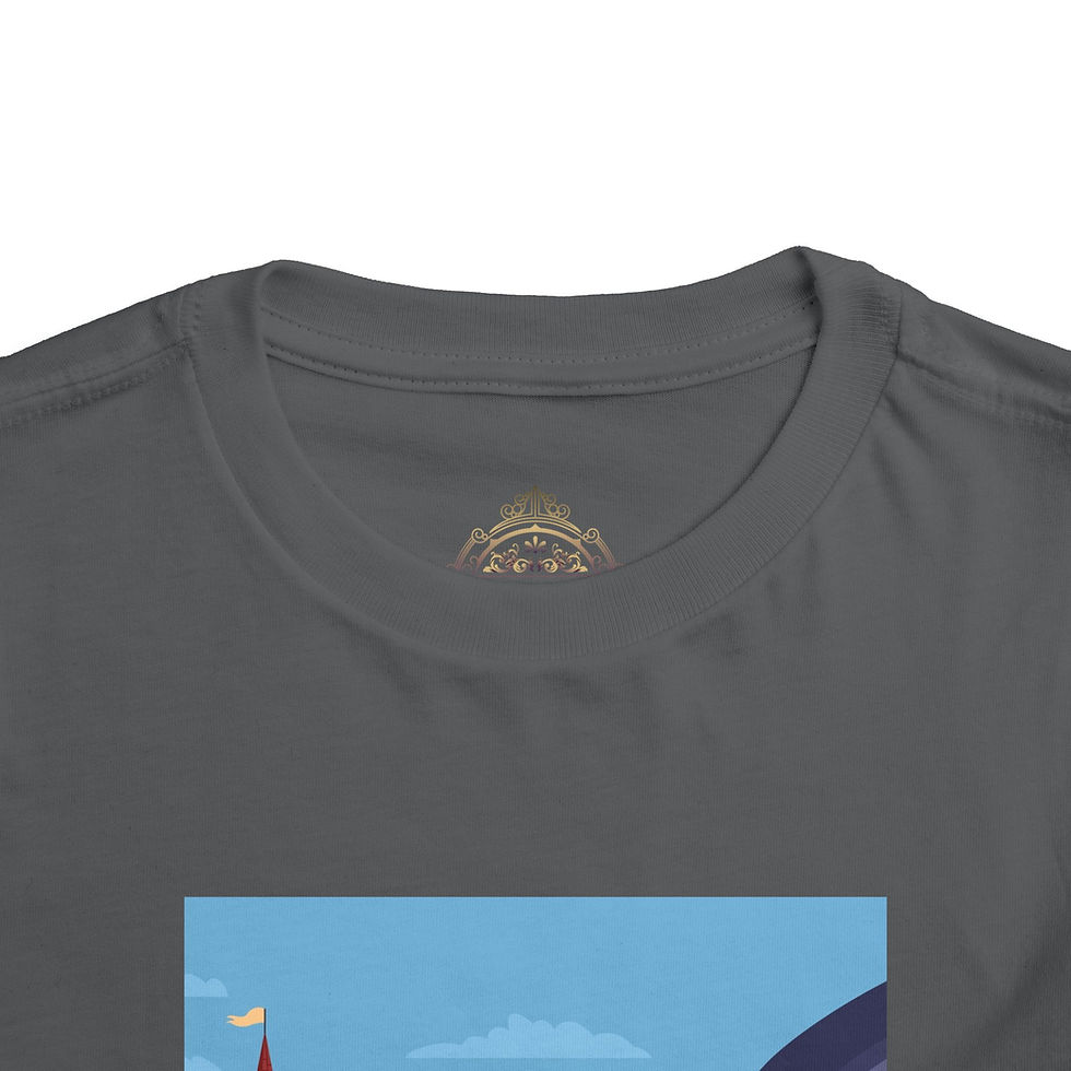 Thumbnail: Toddler Tee — Brave Knight vs Dragon Castle Adventure Graphic Shirt