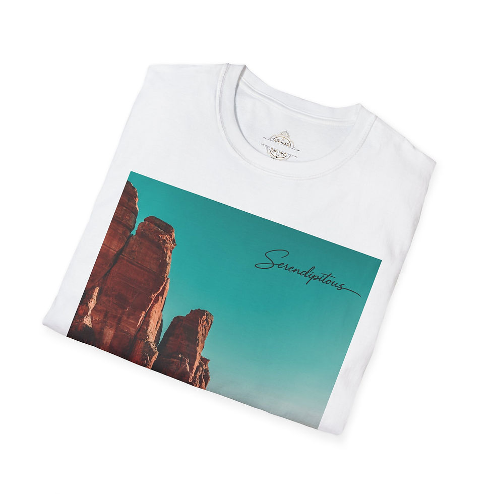 Thumbnail: Desert Vista T-Shirt — 'Somewhere' Scenic Red Rock Graphic Tee