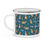 Thumbnail: Bear Pattern Enamel Camping Mug — Cute Outdoorsy Bear & Pine Tree Camp Cup
