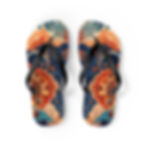Thumbnail: Boho Floral Flip Flops — Colorful Mandala Summer Sandals