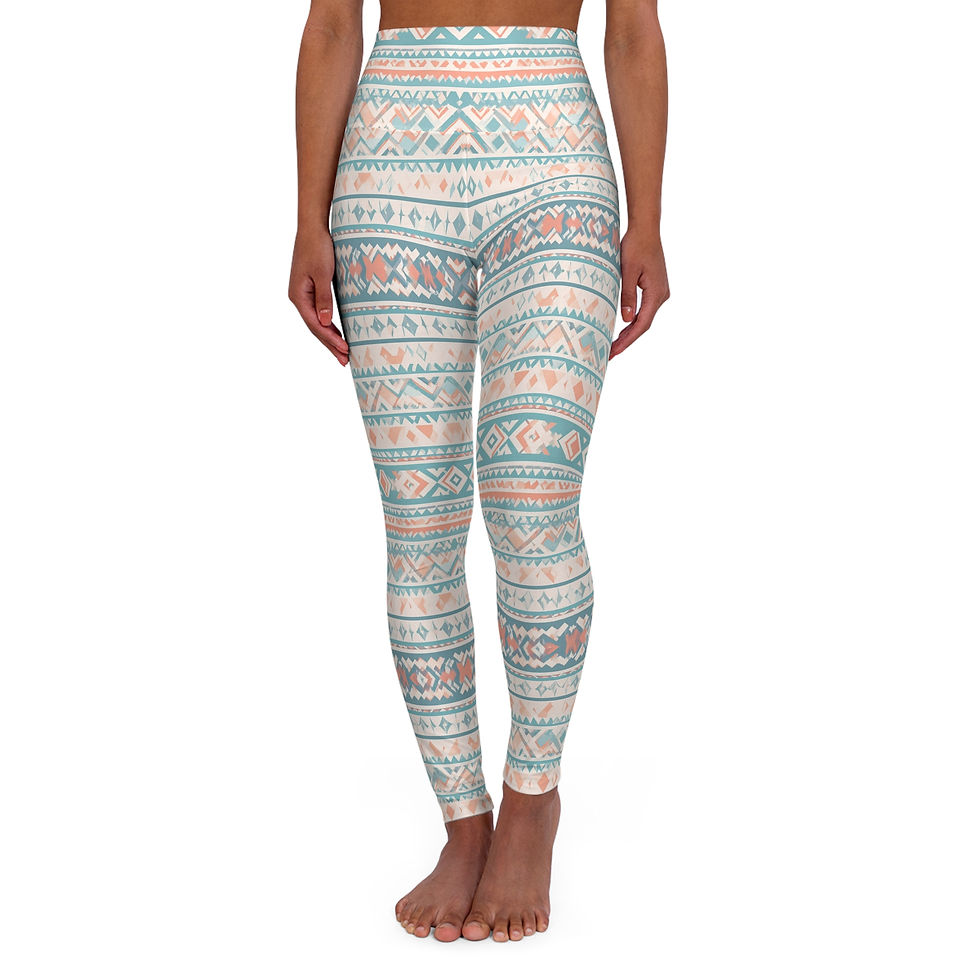 Thumbnail: High Waisted Yoga Leggings (AOP)