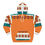Thumbnail: Southwestern Aztec Pattern Hoodie — Orange Tribal Pullover
