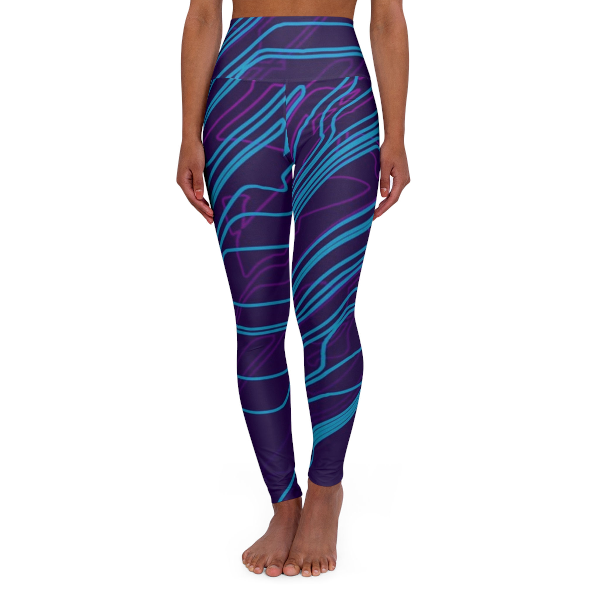 High Waisted Yoga Leggings (AOP)