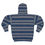 Thumbnail: Navy Nordic Zip Hoodie — All-Over Patterned Winter Zip-Up