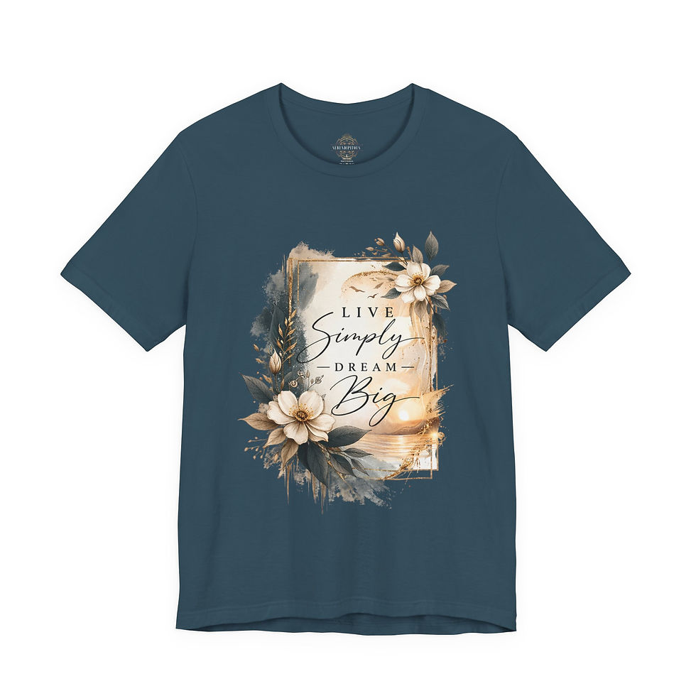 Thumbnail: Live Simply Dream Big Floral Tee
