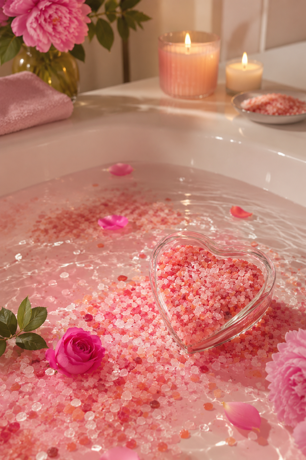 Wild Rose & Peony Luxury Salt Bath 12 oz