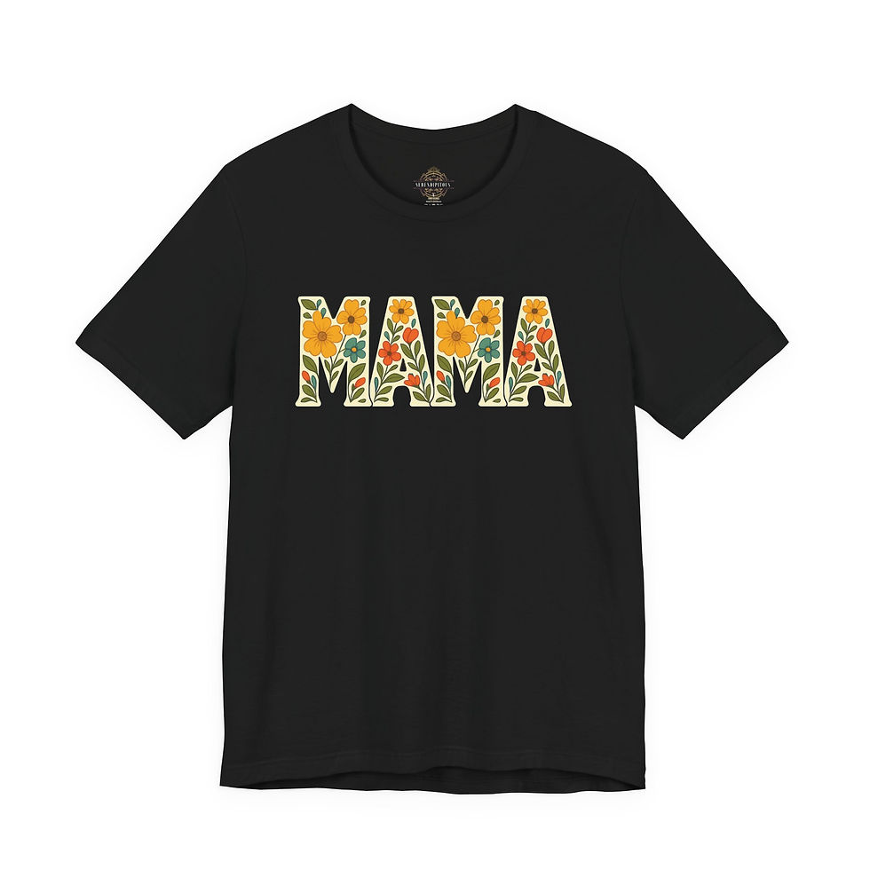 Thumbnail: Mama Floral T-Shirt — Sunflower Pattern Mother's Day Tee