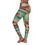 Thumbnail: High-Waisted Yoga Leggings — Sunset Wave Abstract Print
