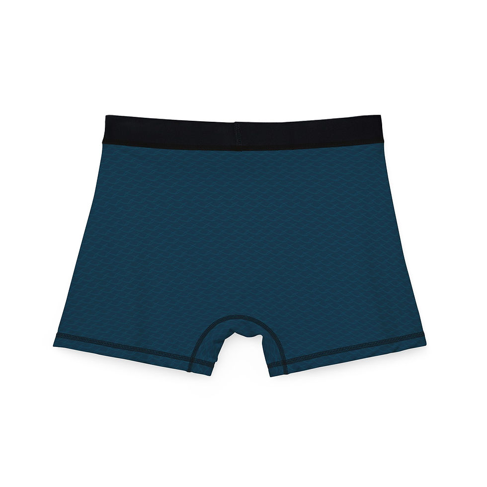 Thumbnail: Men's Teal Boxer Briefs – Comfortable Everyday Stretch Underwear