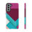 Thumbnail: Geometric Layered Tough Phone Case — Teal & Berry Protective Cover