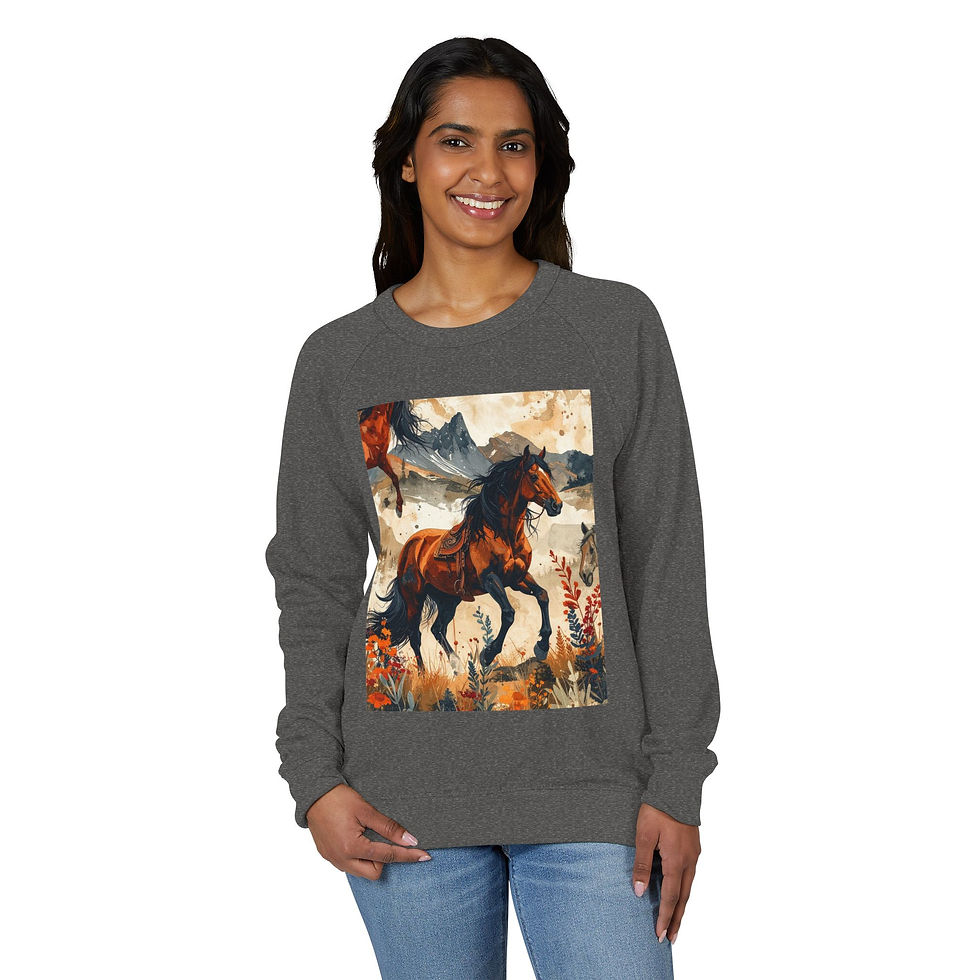 Thumbnail: Wild Horses Graphic Crewneck Sweatshirt