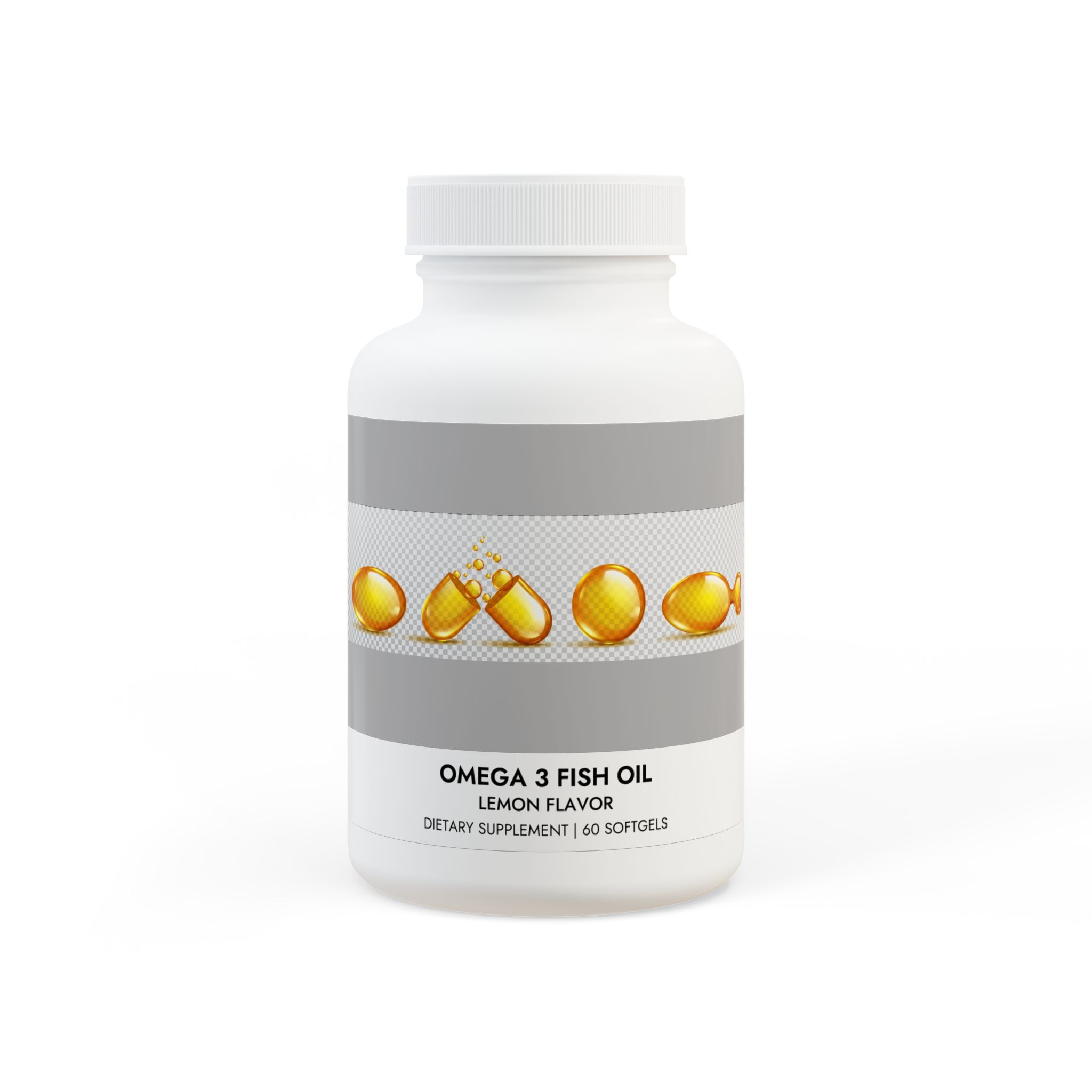 Omega 3 Fish Oil Supplement (60 Softgels)