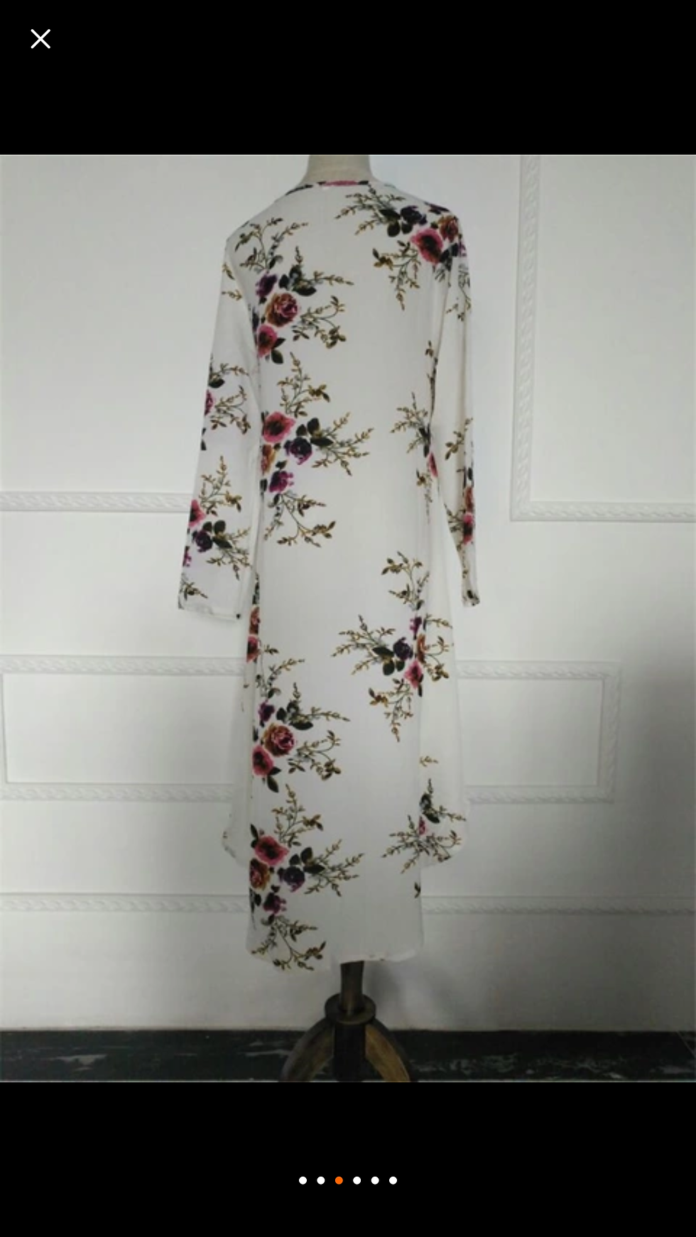 Thumbnail: Cream Florista Hi-low Blouse