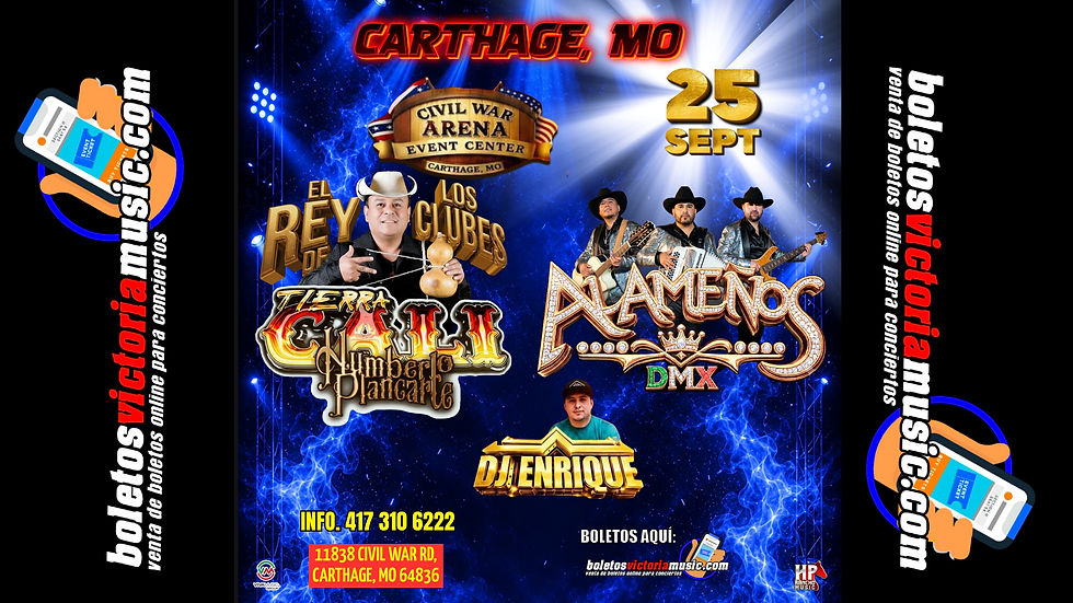 CARTHAGE, MO, CIVIL WAR ARENA EVENT CENTER, 25 SEPTIEMBRE