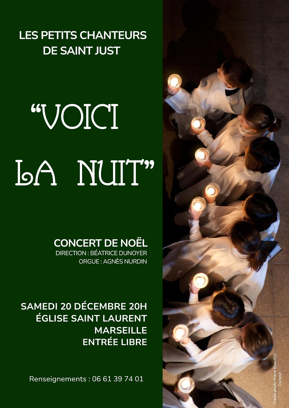 Les petits chanteurs de Saint-Just en concert.