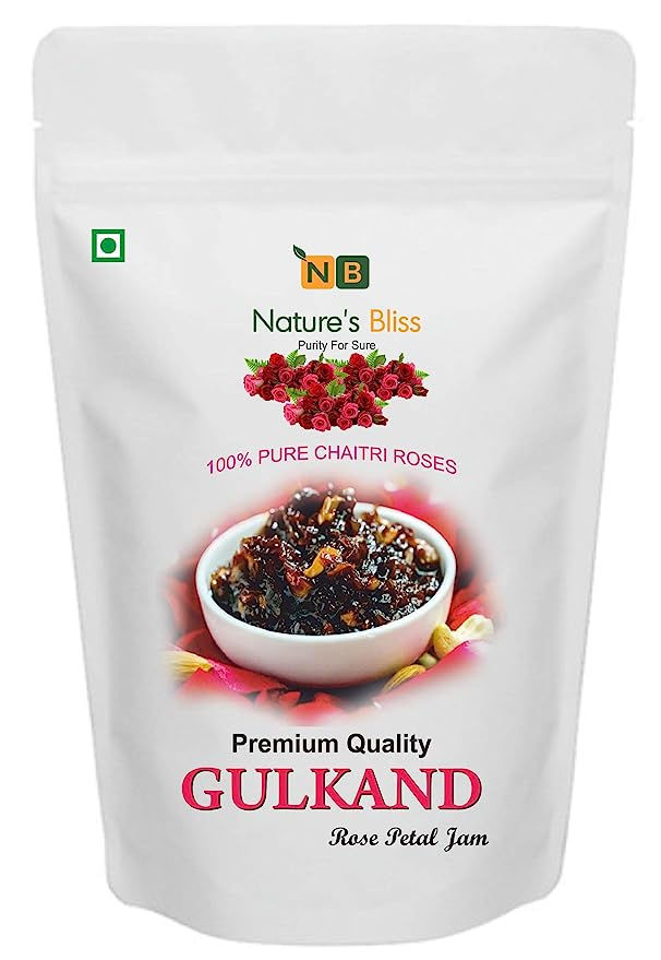 Natures Bliss Natural Himalayan Organic Gulkand (Rose Petal Jam) Gulkand Organic