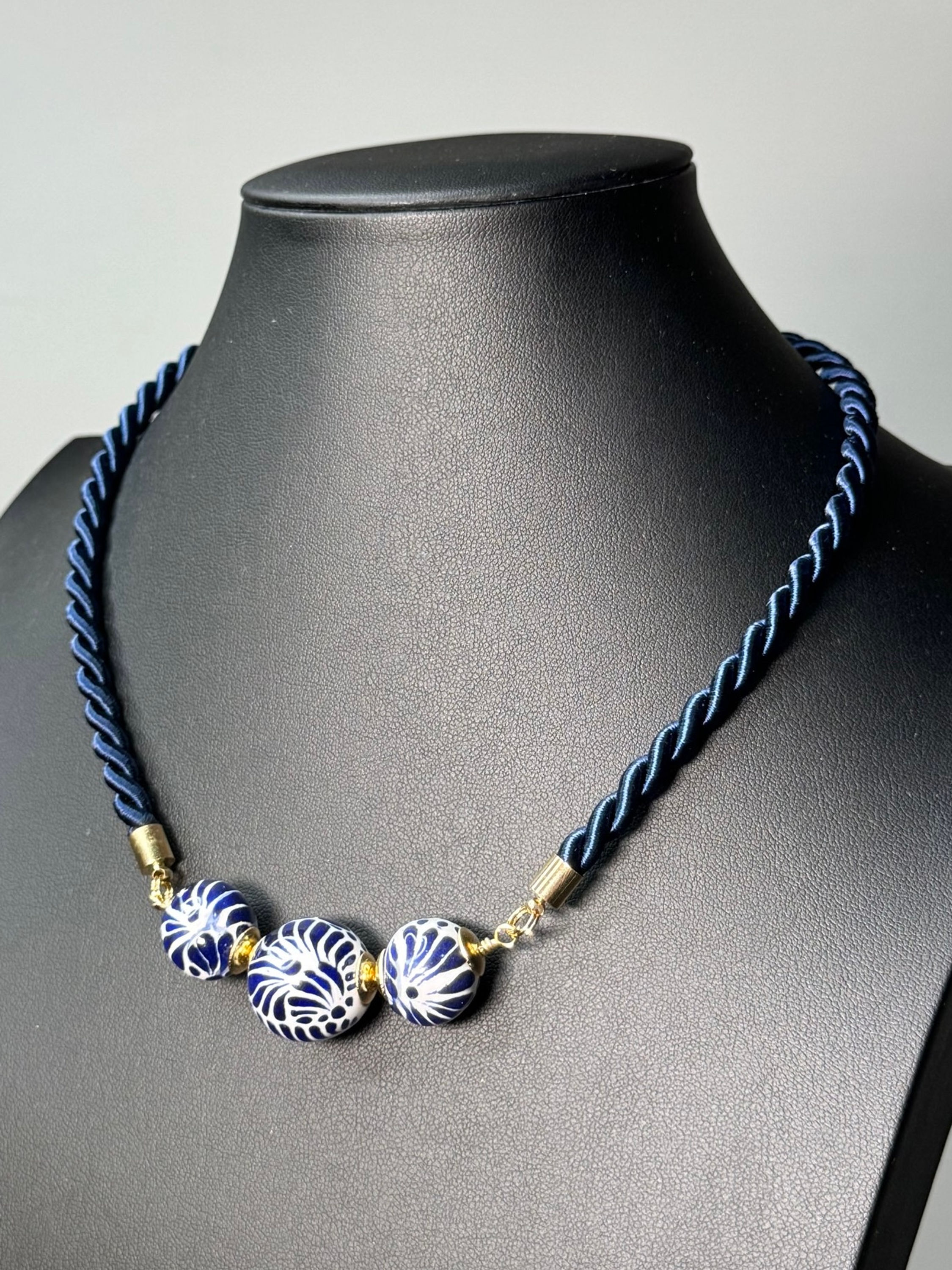 Cord Talavera 3 Sphere Necklace