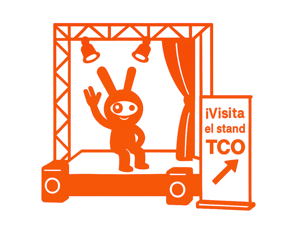 Personaje TCO sobre escenario