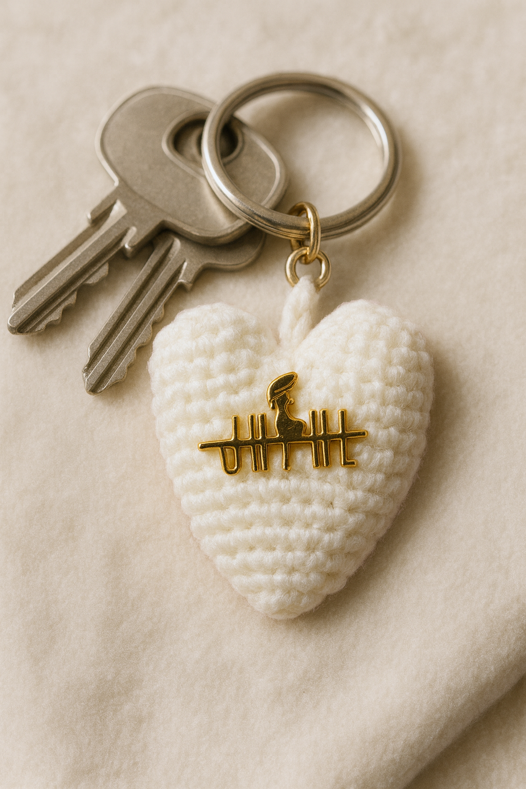 The Heart of Jhimé Crocheted Keychain