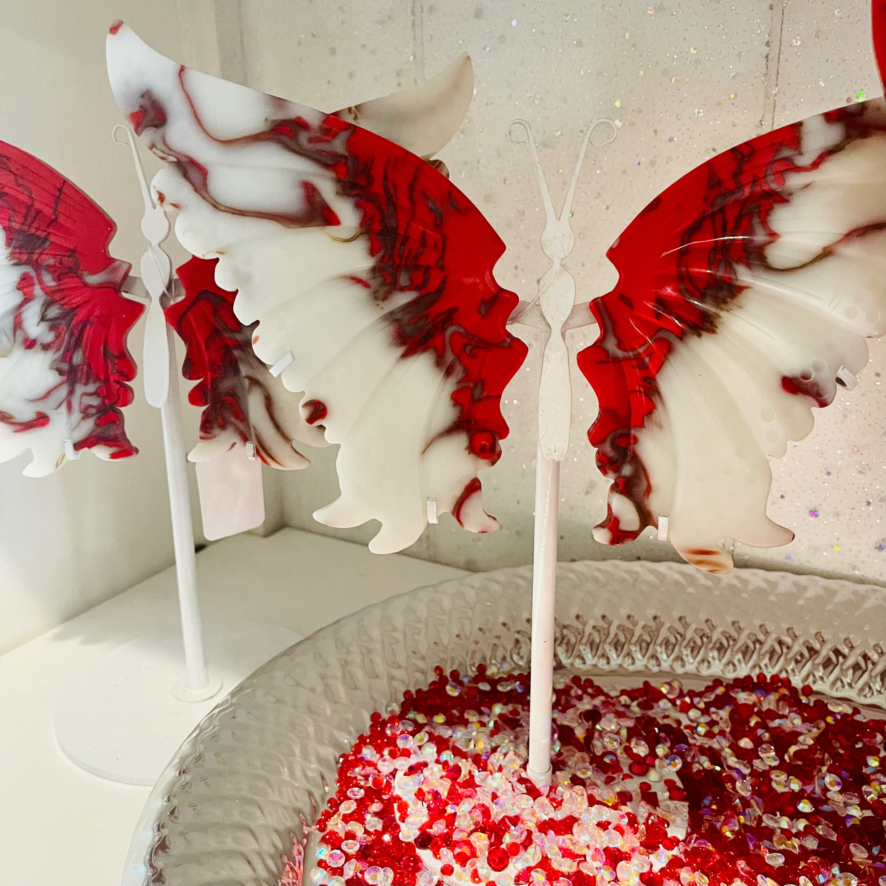 00000473 Flame Agate Butterfly wings