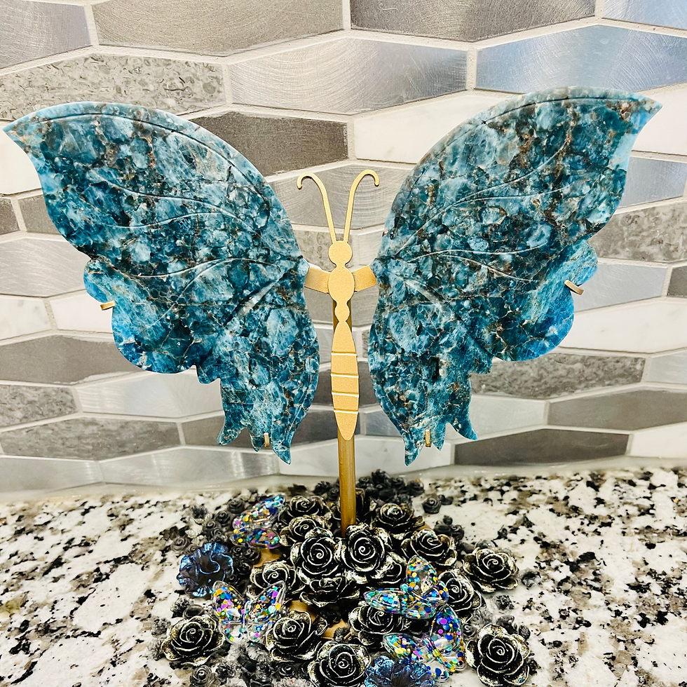 Thumbnail: 00001868 Blue Apatite Butterfly Wings