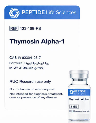 Thymosin Alpha-1 research peptide shot_e
