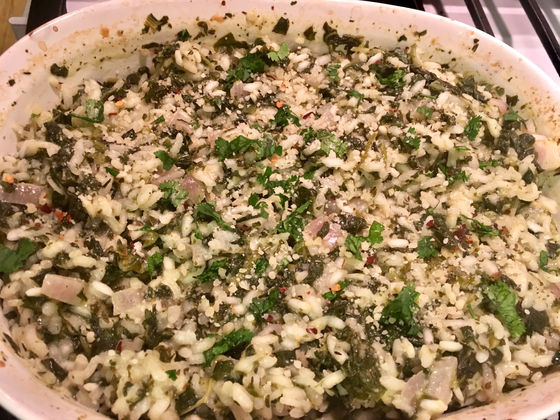 Baked Spinach-Lemon Risotto