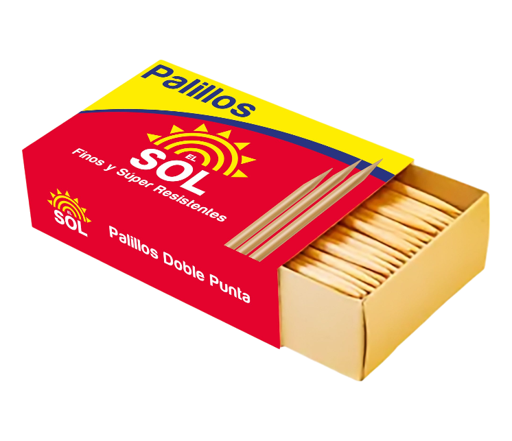 PALILLOS EL SOL PASAPALO CJ 144 UND