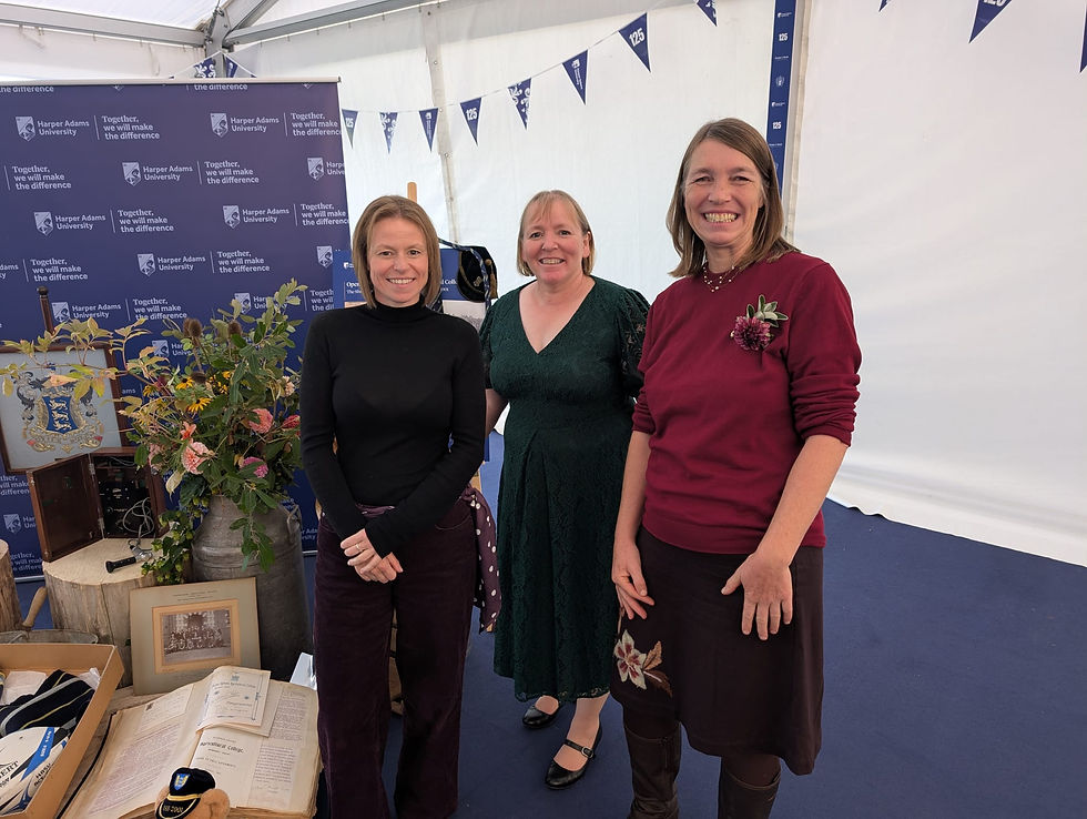 From left to right: me, Sandra from Buzzin' Blooms (another local grower) and Sarah from Farm Lane Flowers