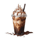 dark chocolate and salted caramel iced l