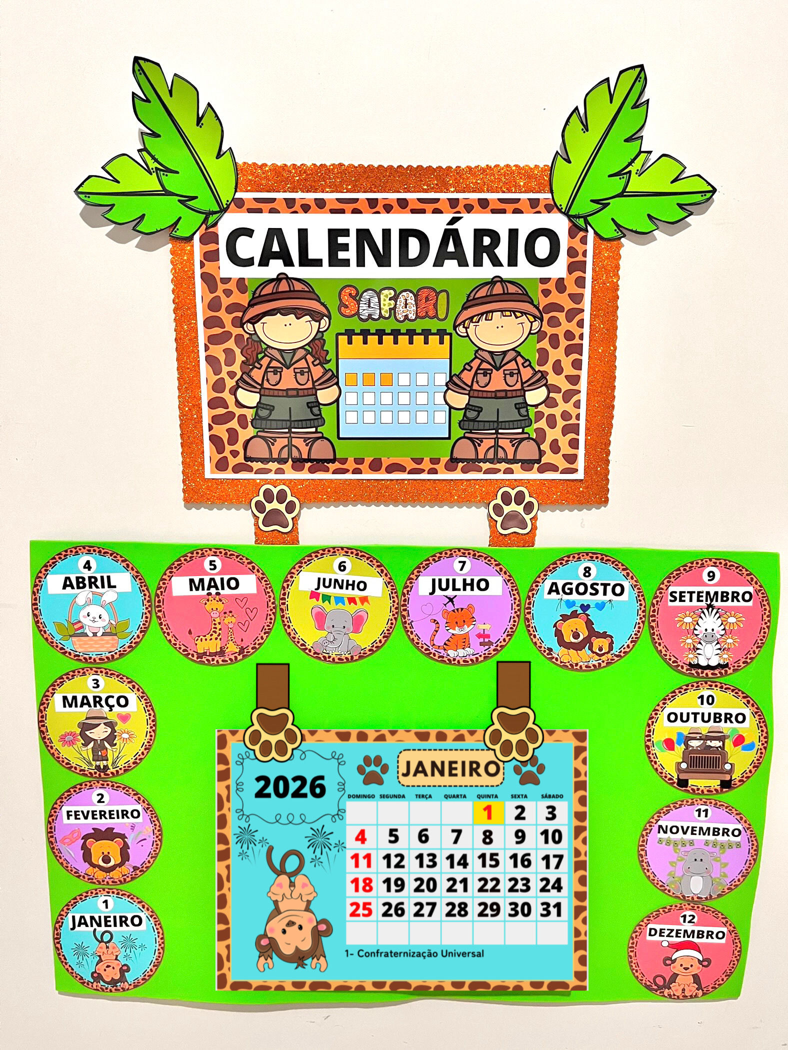 CALENDÁRIO SAFARI 2026