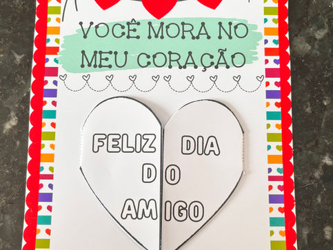 CARTÃO: DIA DO AMIGO