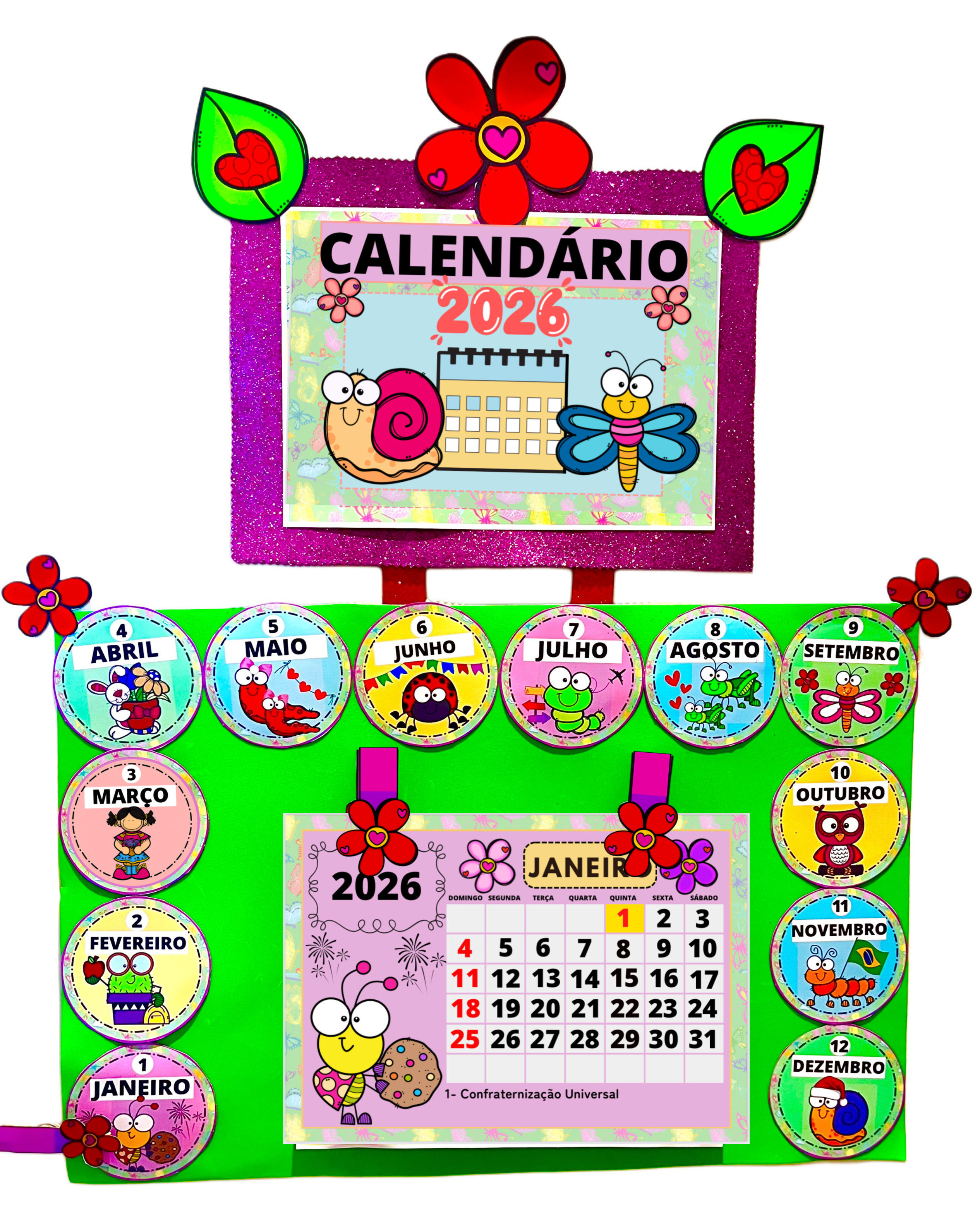 CALENDÁRIO JARDIM ENCANTADO 2026