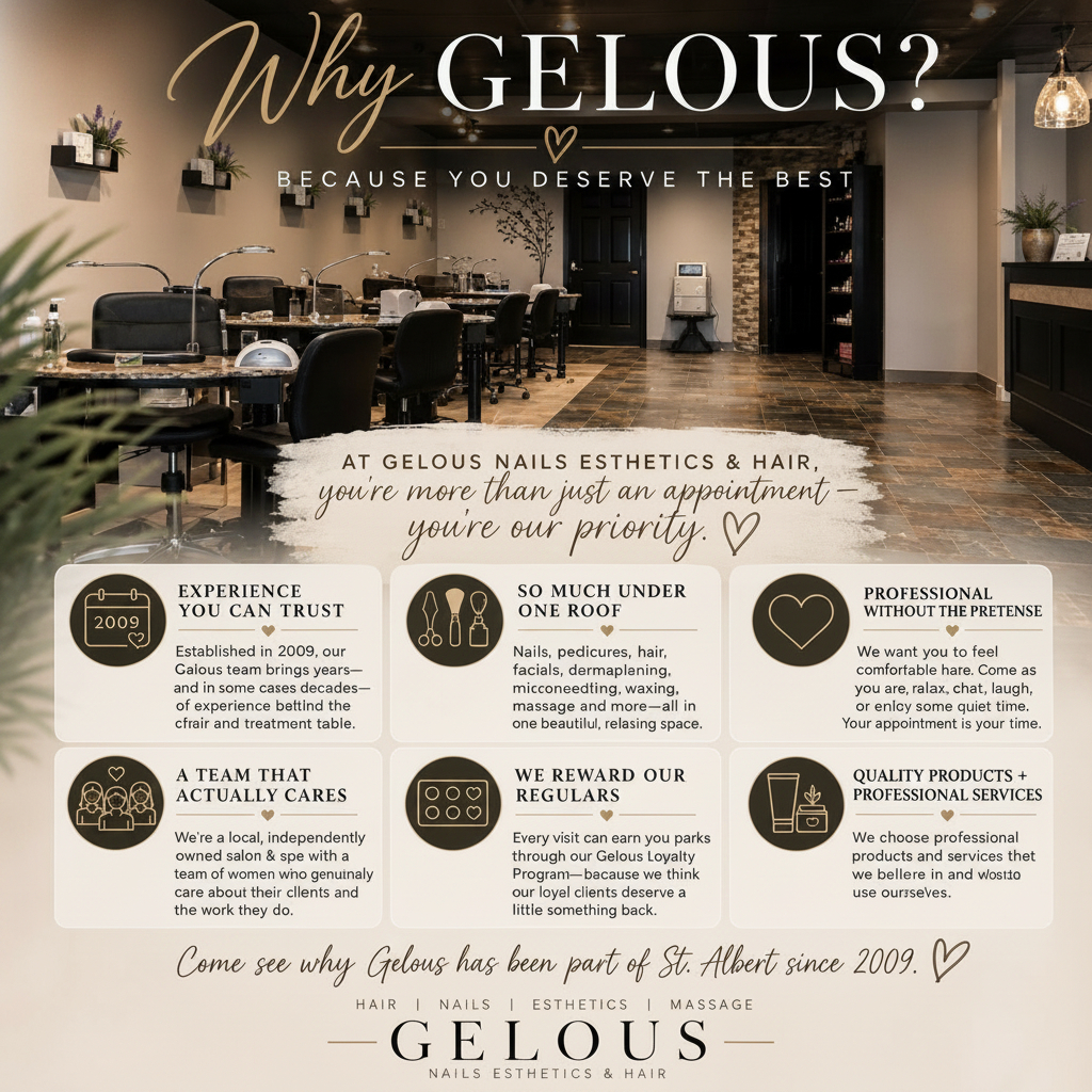 Gelous Nails salon in St. Albert