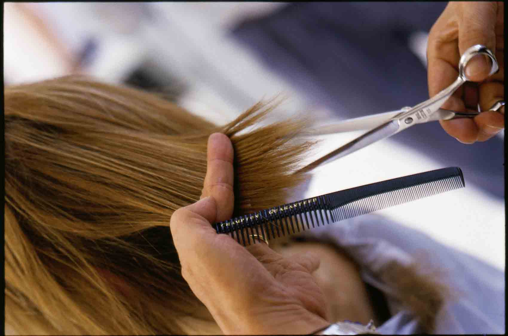 Hair styling at Gelous Nails Esthetics & Hair