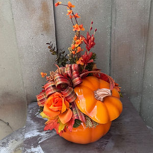 Silk Pumpkin Arrangement