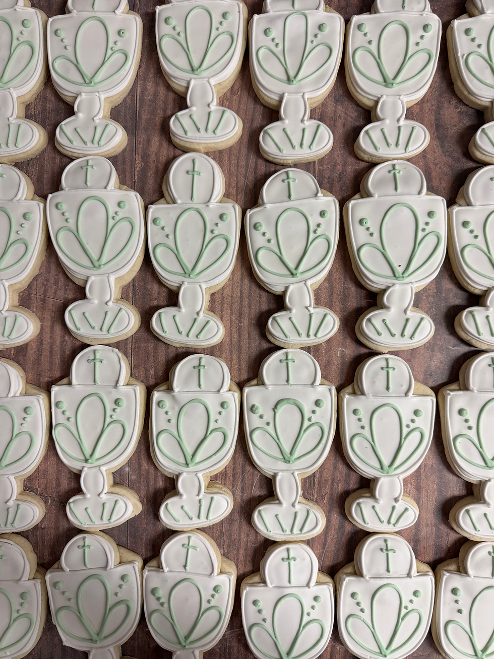 Chalice & Host Cut-Out Cookies image