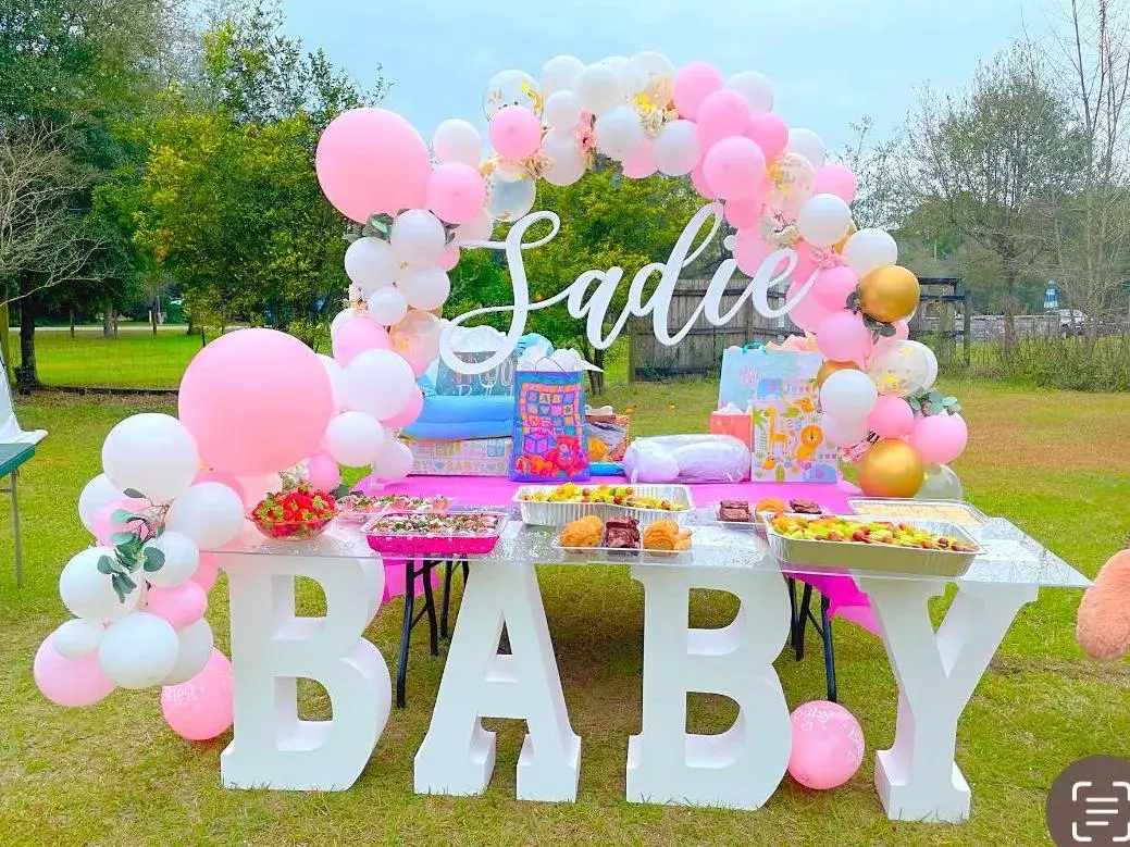 4" BABY Shower Letters|Babyshower Party Decor|30”Styrofoam Table Letters