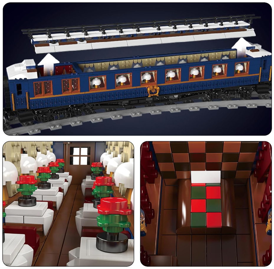 Miniaturbild: Mould King 12025 Orient Express "ÉTAT 231" Dampflokomotive Ferngesteuert