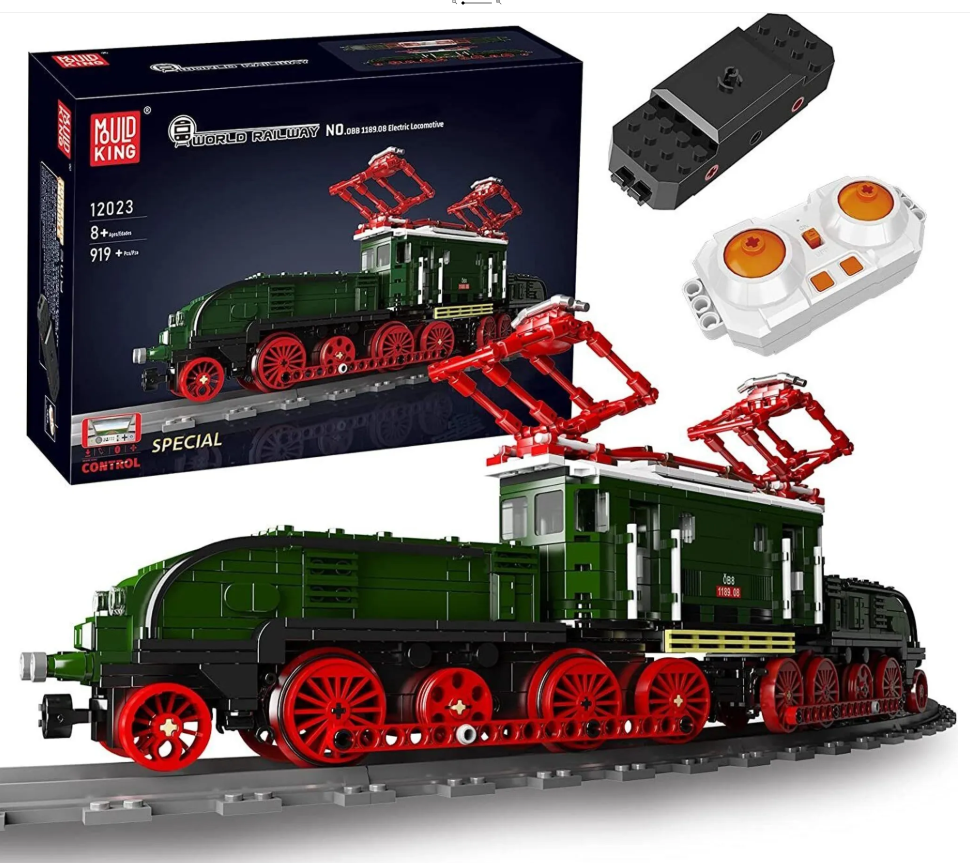 Miniaturbild: Mould King 12023 ÖBB 1189.08 "Krokodil" Lokomotive Ferngesteuert