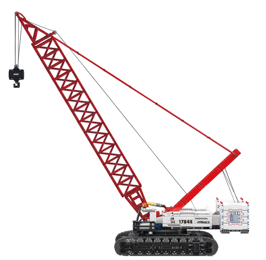 Miniaturbild: Mould King 17046 Technik Kettenkran "Manito Wacker 16000" Ferngesteuert