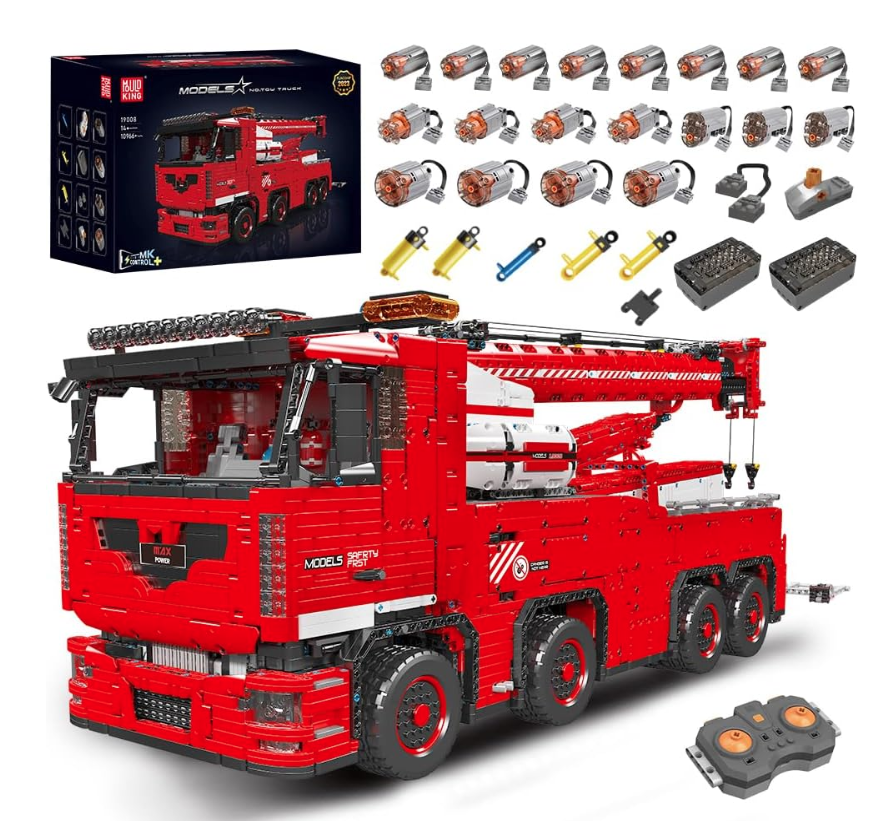 Miniaturbild: Mould King 19008S Technik Abschlepp-LKW Ferngesteuert