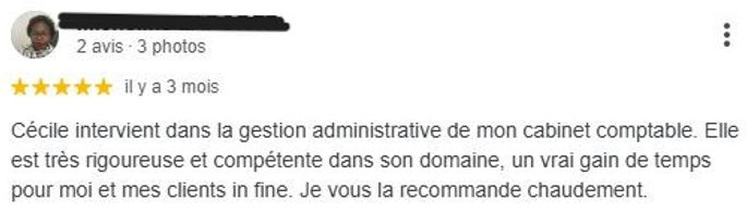 Avis client Google