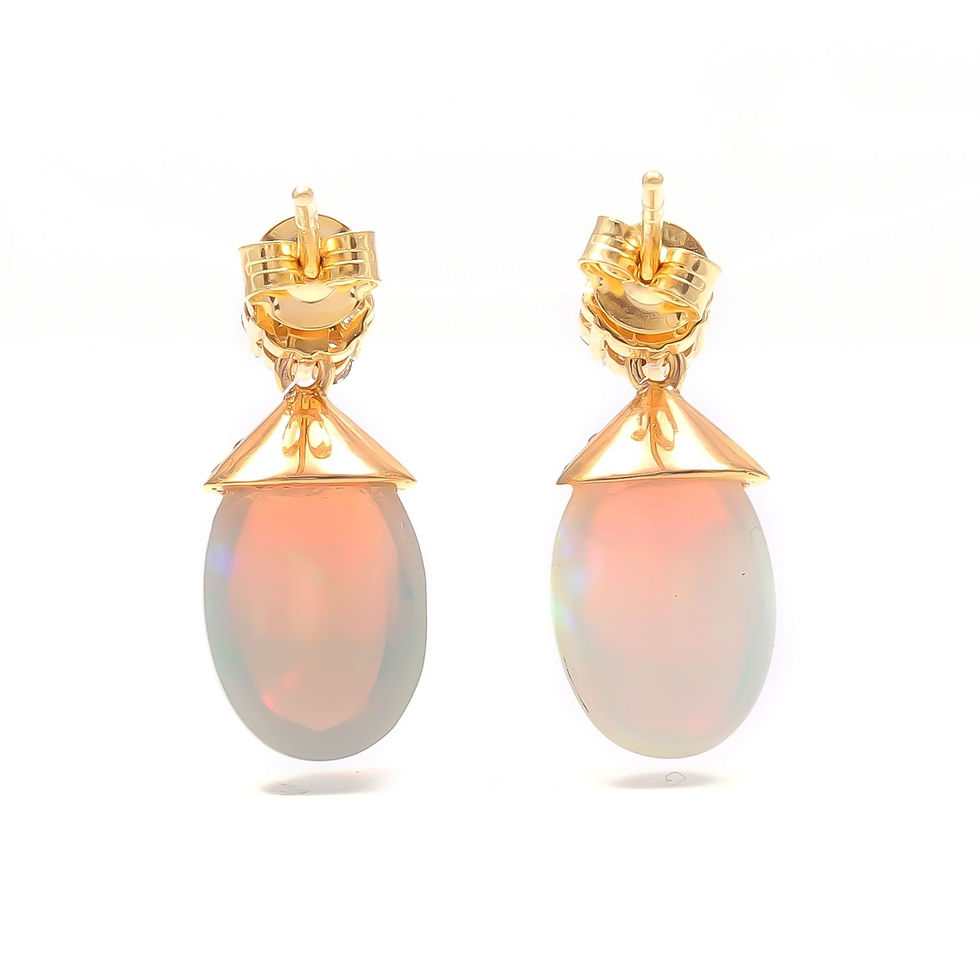 Miniaturbild: Opal Ohrringe mit Diamanten