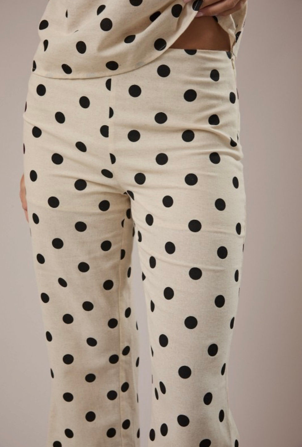 Thumbnail: Maren Polka Dot Cropped Flare Pants