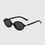 Thumbnail: Rihann Retro Street Style Small Oval Frame Sunglasses