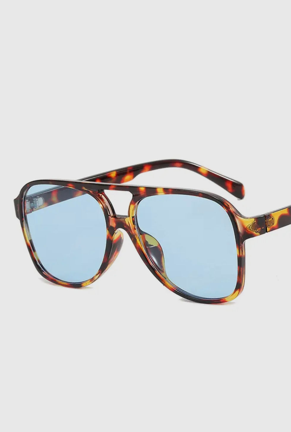 Thumbnail: Ruby Vintage Double Bridge Aviator Sunglasses
