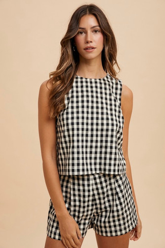 The Kinsley Gingham Top | Mary+Marie Boutique