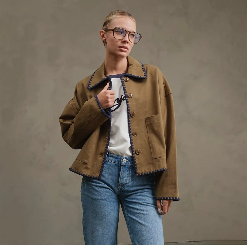 Thumbnail: Julia Relaxed Fit Fully Lined Jacket