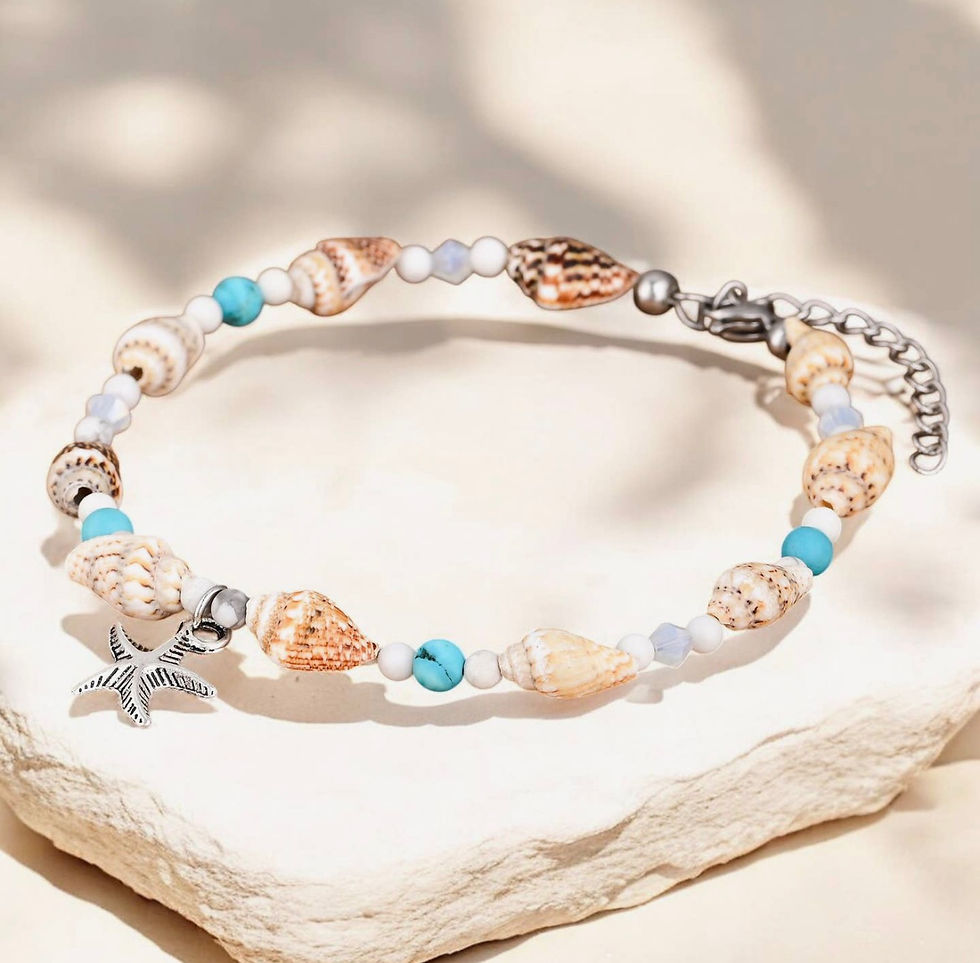 Thumbnail: Starfish Shells Anklet